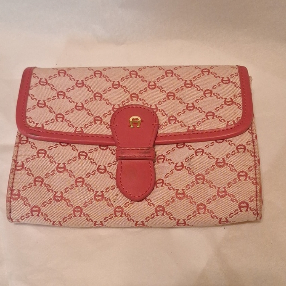 Etienne Aigner Red Logo Belt Bag Wallet‎